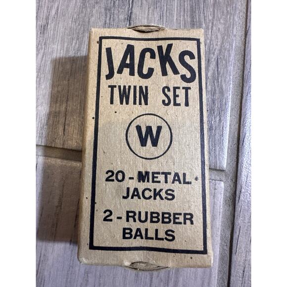 Vintage Metal Jacks in a Box - Picture 3 of 4